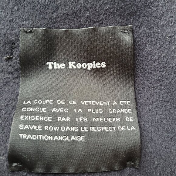 The Kooples Women's Navy Wool Peacoat Size EU 32 /XS-S - Picture 10 of 14
